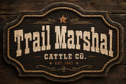 Trail Marshal - Western display font, a Sans Serif Font by Wow Magic (Thumbnail 1 of 5)