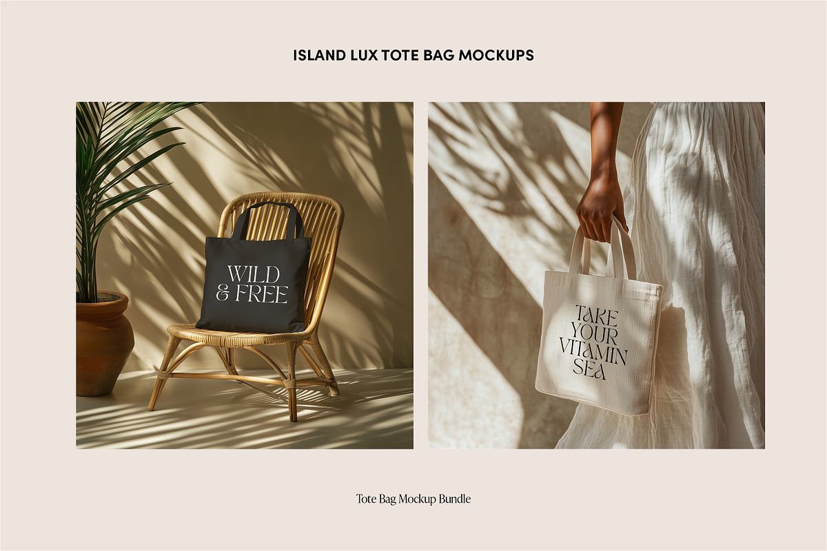 12 Tote Bag Mockups, a Merchandise Mockup by Vibey Mocks (Photo 7 of 8)