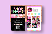 Pastel Neon Business Card Template, a Business Card Template by SunshineStudioBoutique (Thumbnail 4 of 10)
