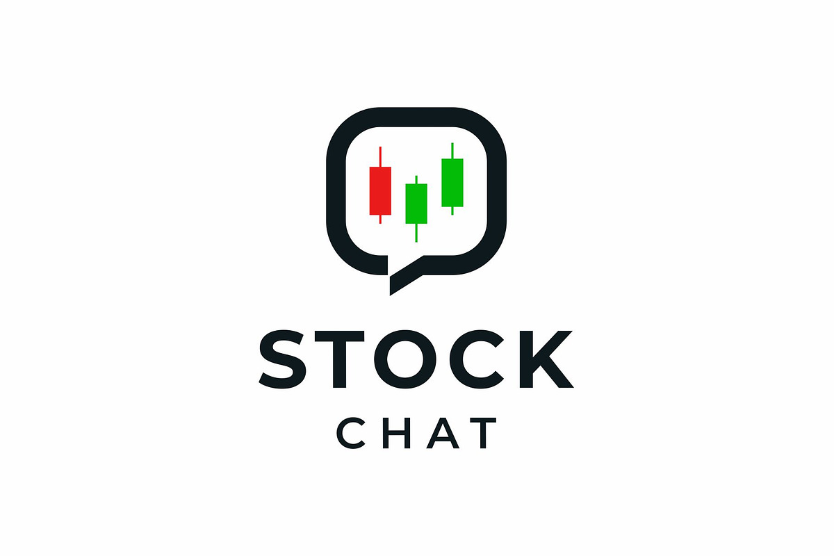 Candle Stick Chart Chat bubble Logo, a Branding & Logo Template by Buqancreative