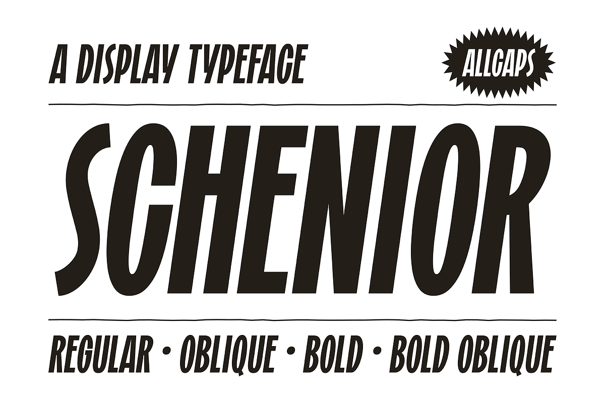 Schenior, a Font by A.Budianto (Photo 2 of 6)