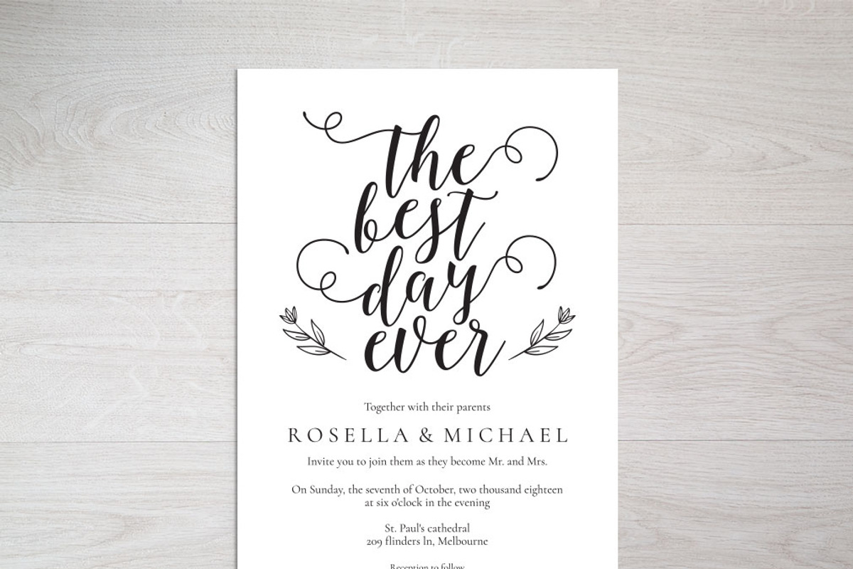 Invitation Template SHR441, an Invitation Template by Shafura_Wedding (Photo 3 of 5)