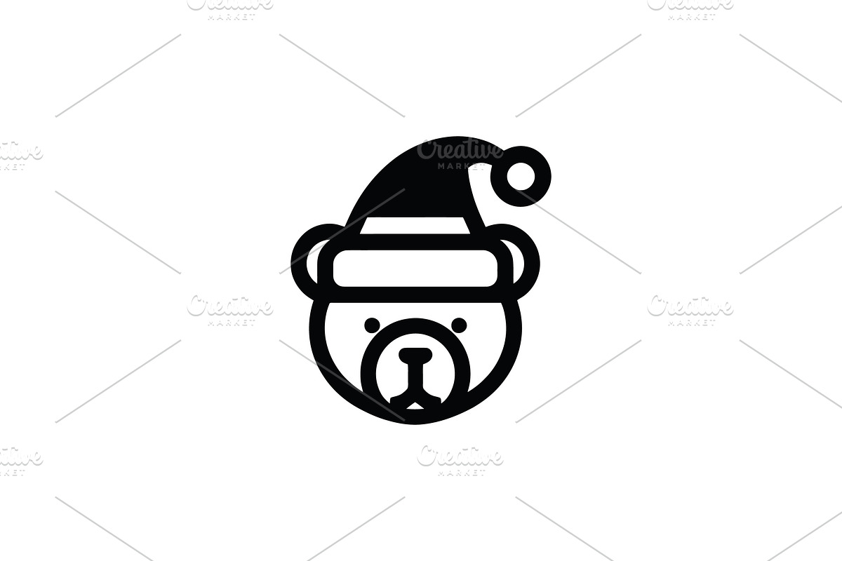Bear Festive Mascot Logo Design, a Branding & Logo Template by Vectorium Studio (Photo 1 of 2)