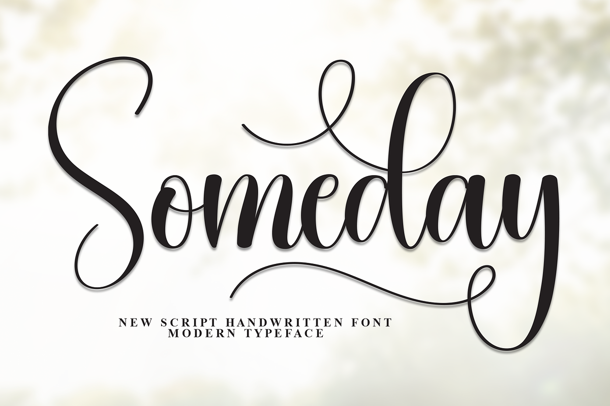 Someday | Script Font, a Handwritten Font by Scratchones (Photo 1 of 9)