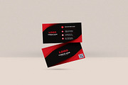 Red and black Business Card Template, a Business Card Template by Vitoria's Collection (Thumbnail 3 of 3)