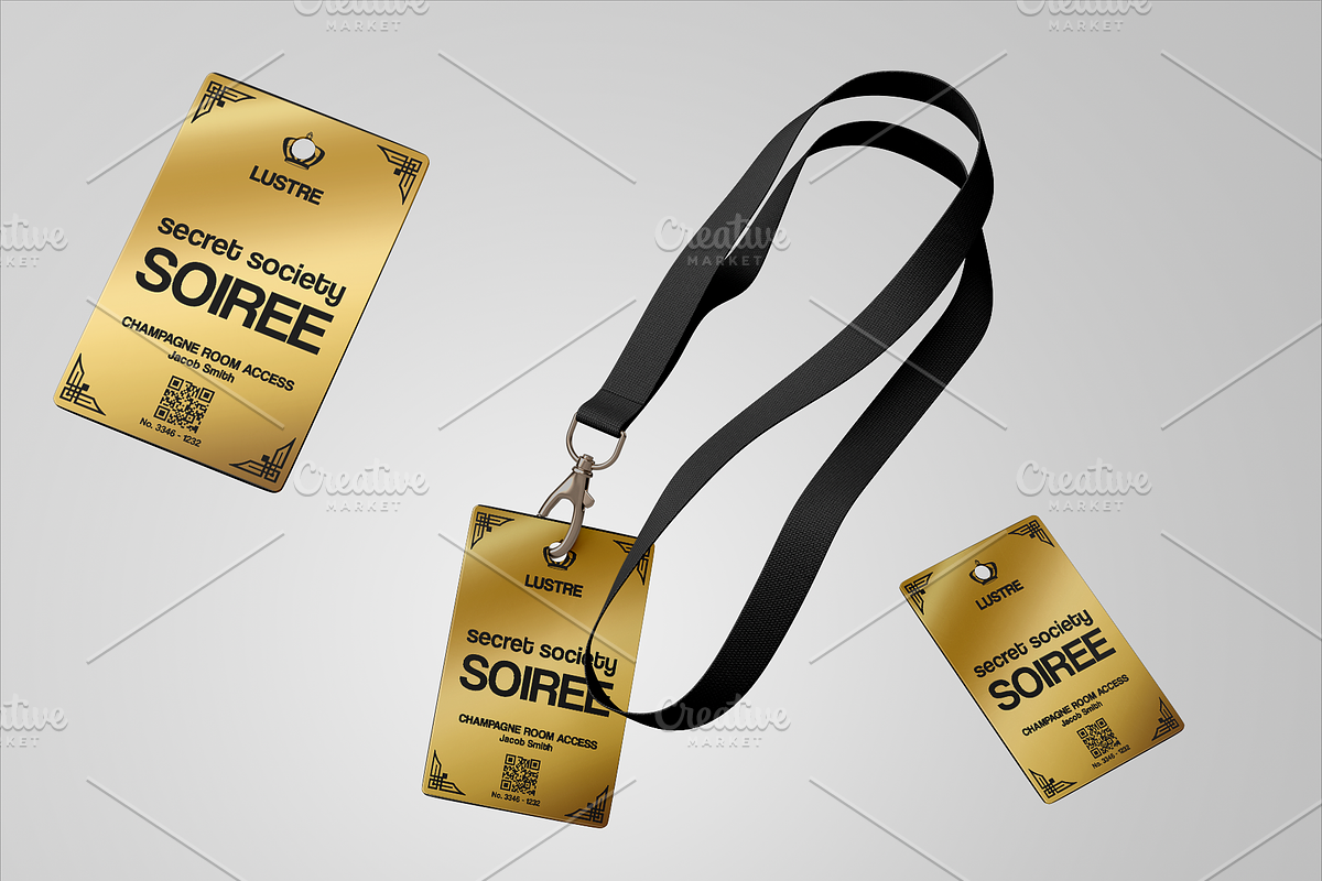 Gold ID Badge, a Card Template by Tzochko (Photo 4 of 5)