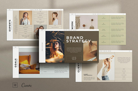 Brand Strategy CANVA InDesign Layout, a Presentation Template by TemplatesForest