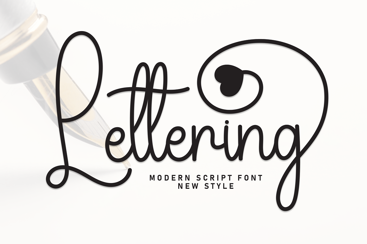 Lettering | Script Font