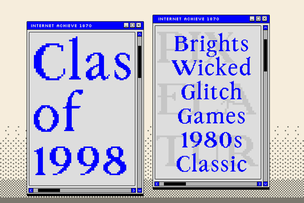 Pixelatura | Pixelated Serif Font, a Serif Font by Angin Studio (Photo 7 of 16)