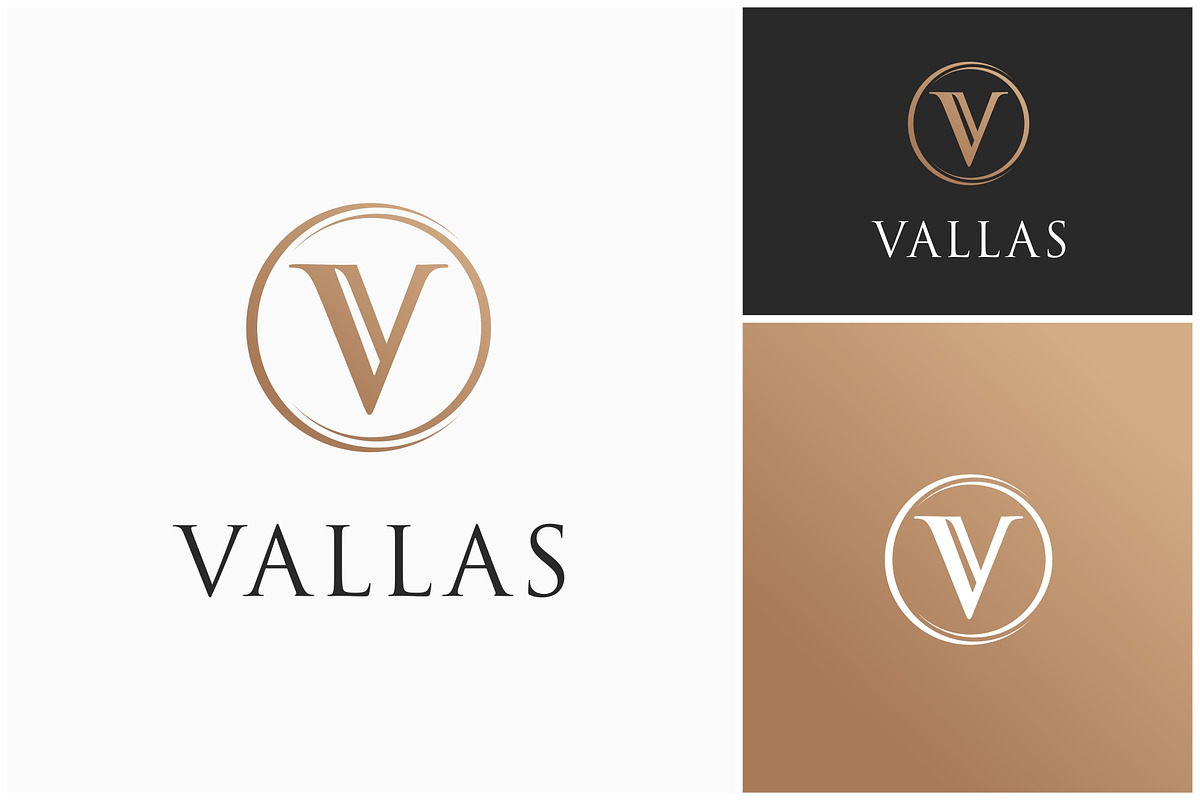 Letter V Initial Luxury Circle Logo, a Branding & Logo Template by ika trisiana