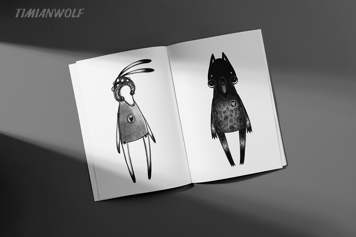Cute forest friends - 35 PNG set, an Animal Illustration by timianwolf (Photo 7 of 10)