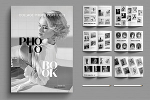 Photobook Collage Layout Template, a Brochure Template by MightyDesign