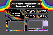 Rainbow Twitch Stream Package, a Templates & Theme by KatieLearns (Thumbnail 1 of 5)