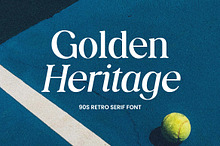 Golden Heritage Retro Serif Font