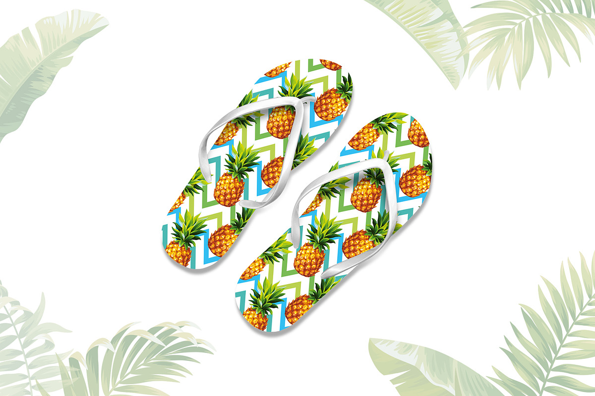 Pineapples. Tropical pattern., a Pattern Graphic by Anna Smirnova (Photo 3 of 6)