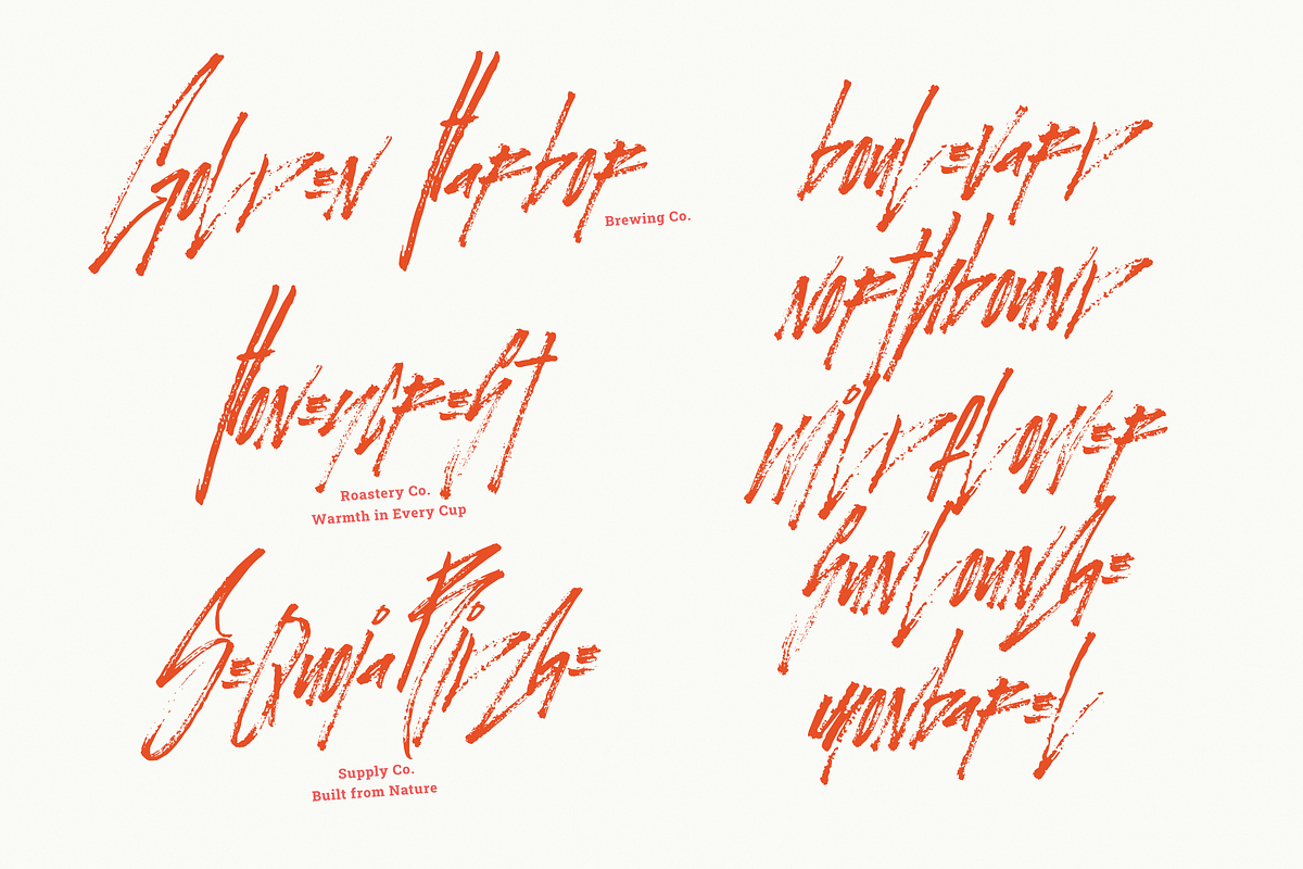 November Rain | Authentic Dry Brush, a Handwritten Font by Ardana Creative (Photo 3 of 12)