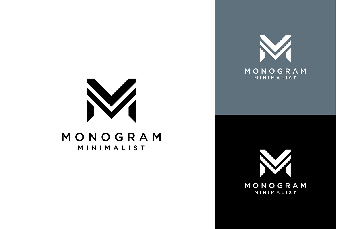 Letter M Strong Monogram Logo, a Branding & Logo Template by ika trisiana (Photo 1 of 2)