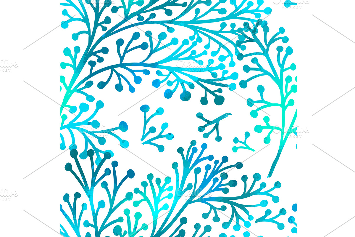 Seamless white background with blue, an Object Illustration by Nenahliadava Design