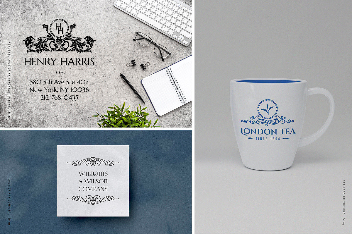 BUNDLE 100 Template Logos & Elements, a Branding & Logo Template by Decorus Extezy (Photo 8 of 16)
