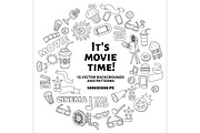 It's movie time! Big vector set, a Pattern Graphic by Art Loft (Thumbnail 1 of 16)