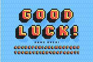 Pixel vector alphabet design, an Object Graphic by RevelStockart
