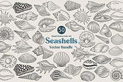 Seashell Coastal Vector Illustration, an Animal Illustration by Kusumaillustration (Thumbnail 1 of 9)