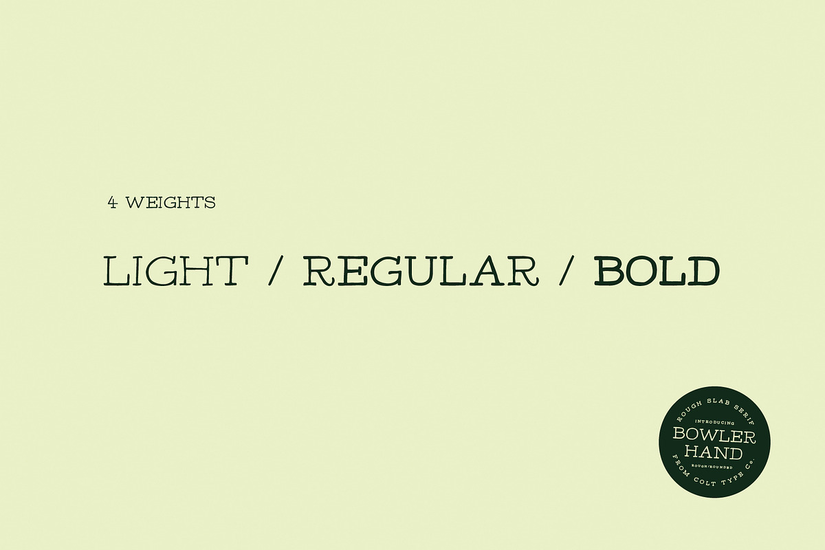 Bowler Hand Display Font preview 4