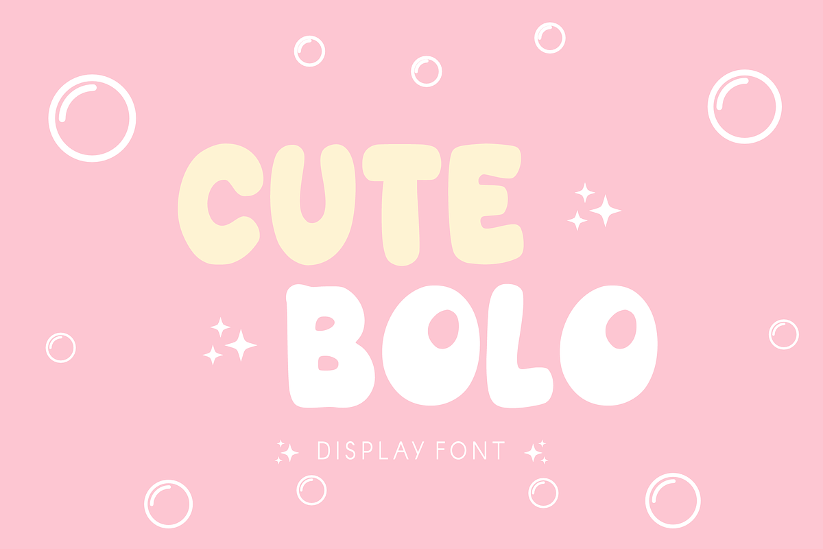 Modern Bubble - Display Font, a Font by KiddoGlyphs Studio (Photo 3 of 3)