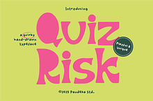 Quiz Risk - Handmade Quirky Font