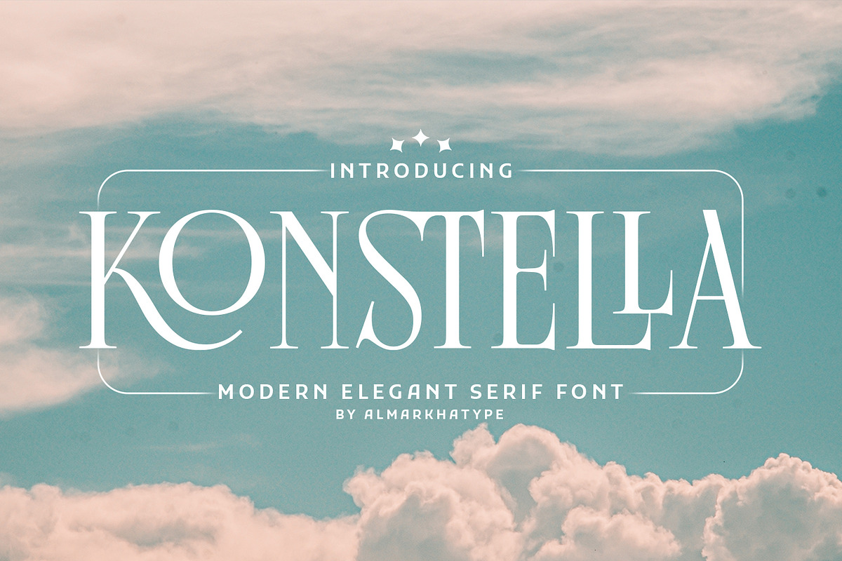 Konstella – Sophisticated Ligature, a Serif Font by Almarkhatype (Photo 1 of 11)