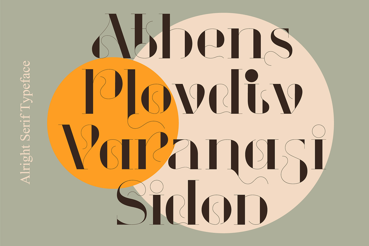 Alright - Elegant Serif Typeface, a Serif Font by Anna Zakharchenko (Photo 5 of 12)