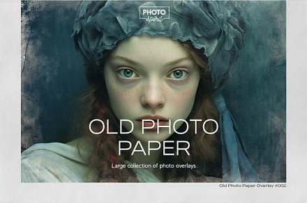 Old Photo Paper Effect Overlays, a Brushes & More by PhotoSpirit