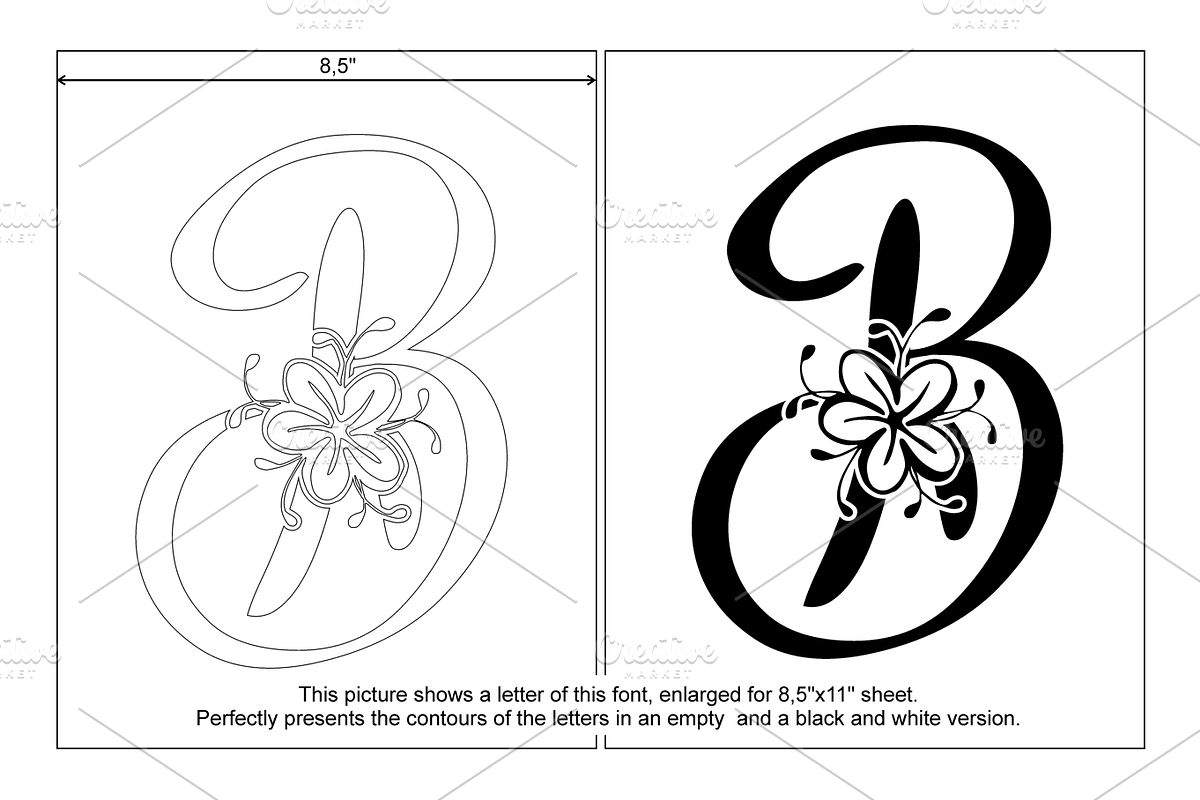 Floryfic Font preview 4