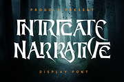 INTRICATE NARRATIVE FONT, a Sans Serif Font by 177Studio (Thumbnail 1 of 8)
