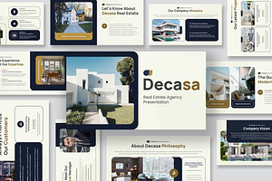 Decasa Real Estate Agency GSlides, a Presentation Template by kerismaker