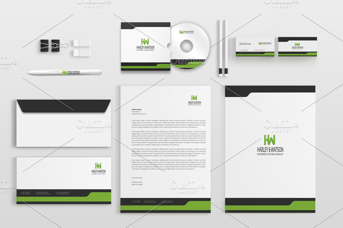 Corporate Stationery Pack, a Stationery Template by BettyDesign (Photo 4 of 10)