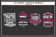 Nurse quotes saying bundle, a Graphic by Uniquesvg99 (Thumbnail 2 of 7)
