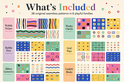 36 Wonky Geometric Seamless Patterns, a Pattern Graphic by Designs24hr (Thumbnail 5 of 6)