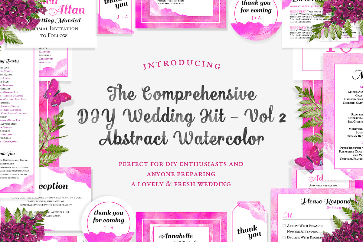 The Comprehensive DIY Wedding Vol 2, an Invitation Template by Carousellerie Creative (Photo 2 of 7)