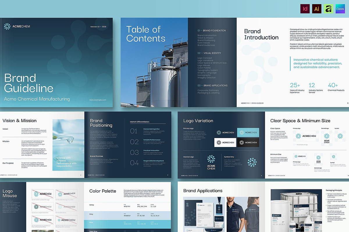 Brand Guidelines Template, a Brochure Template by BrandPacks (Photo 1 of 7)