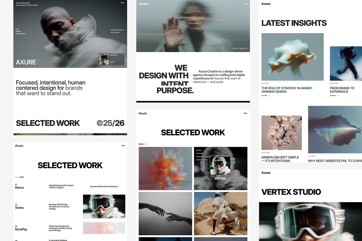 Axure - Portfolio & Agency Figma UI, an UI Kit Template by TNCFlow (Photo 5 of 5)
