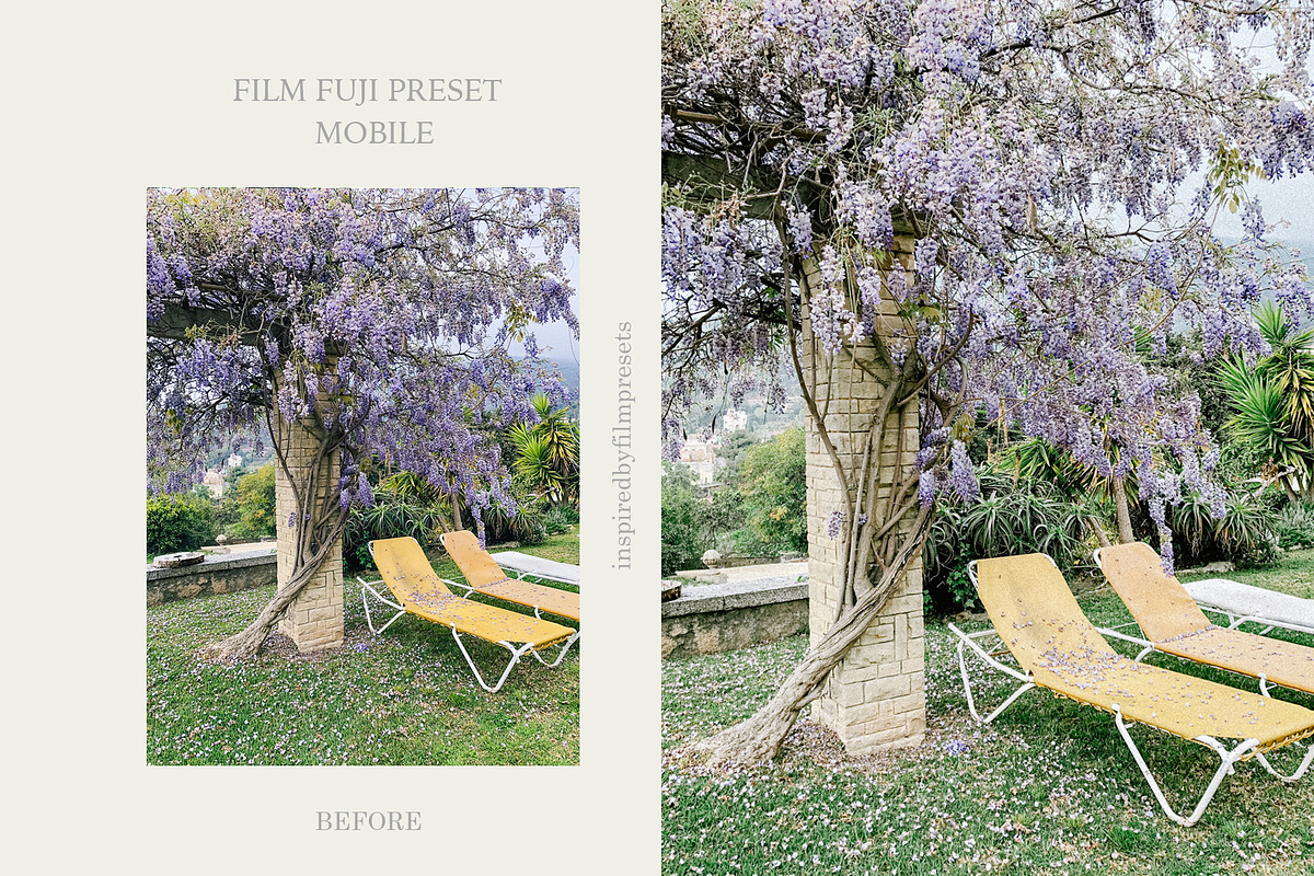 Mobile Lightroom Fuji Film Preset, an Action Add-On by InspiredbyfilmPresets (Photo 6 of 6)