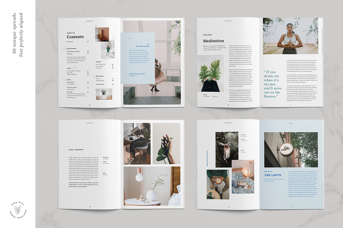 Saunter • Lifestyle Magazine, a Magazine Template by PageBeat (Photo 4 of 12)