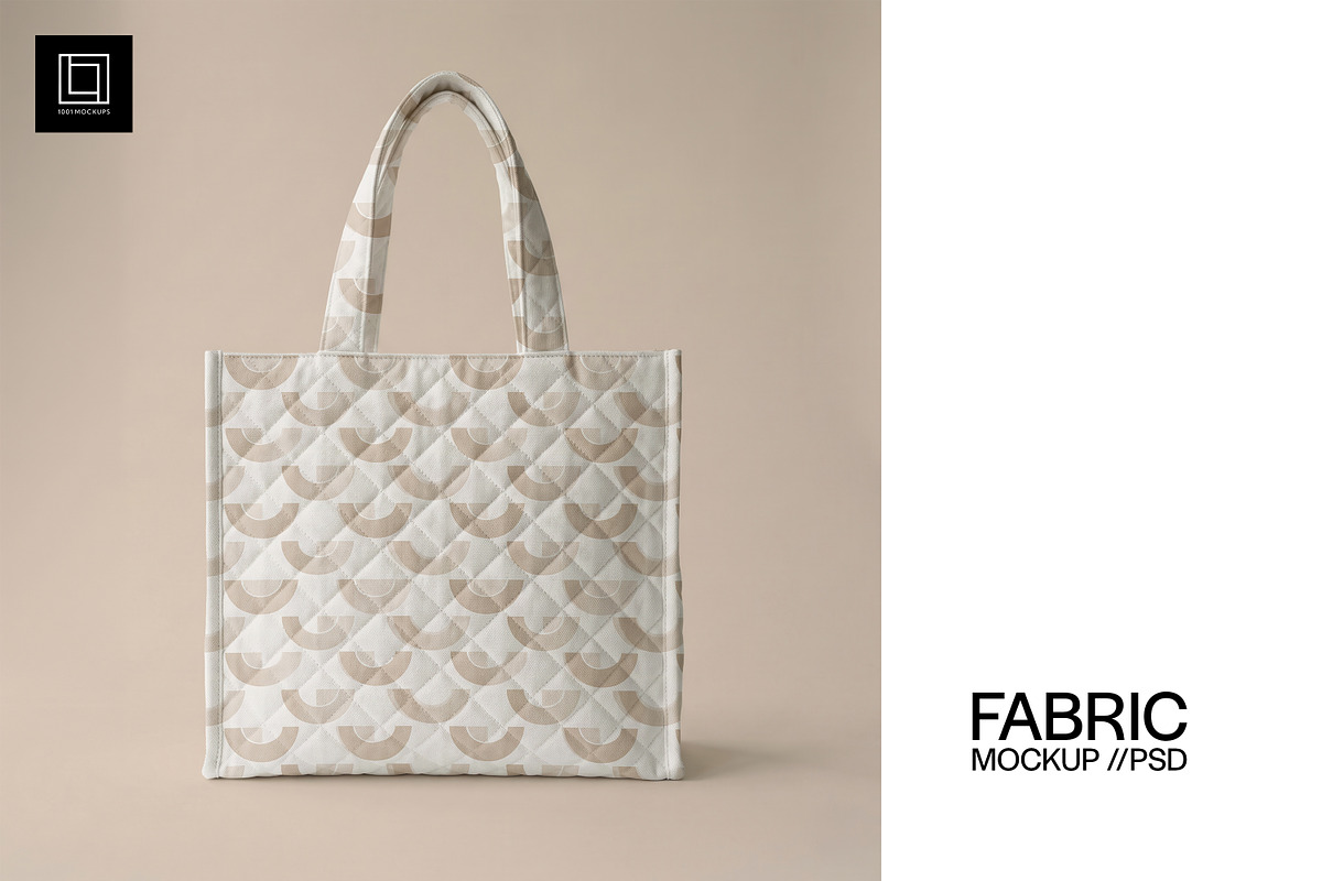 Quilted Tote Bag Mockup PSD, a Product Mockup by 1001 mockups (Photo 1 of 10)