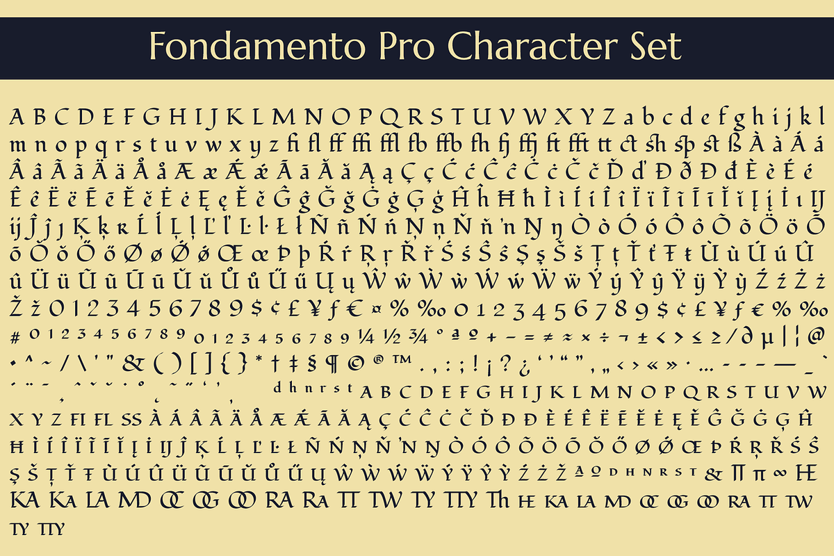 Fondamento Pro Family, a Handwritten Font by Stiggy & Sands (Photo 9 of 9)