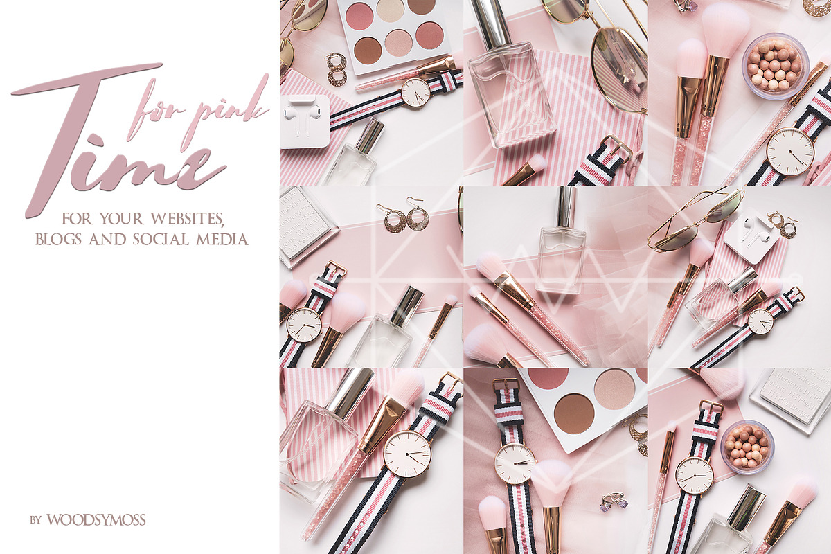 Time for Pink - Stock Photos, a Social Media Template by Woodsymoss