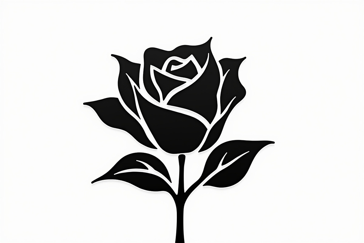 Rose Black Silhouette Decorative, an Illustration by Amazin_art (Photo 2 of 31)