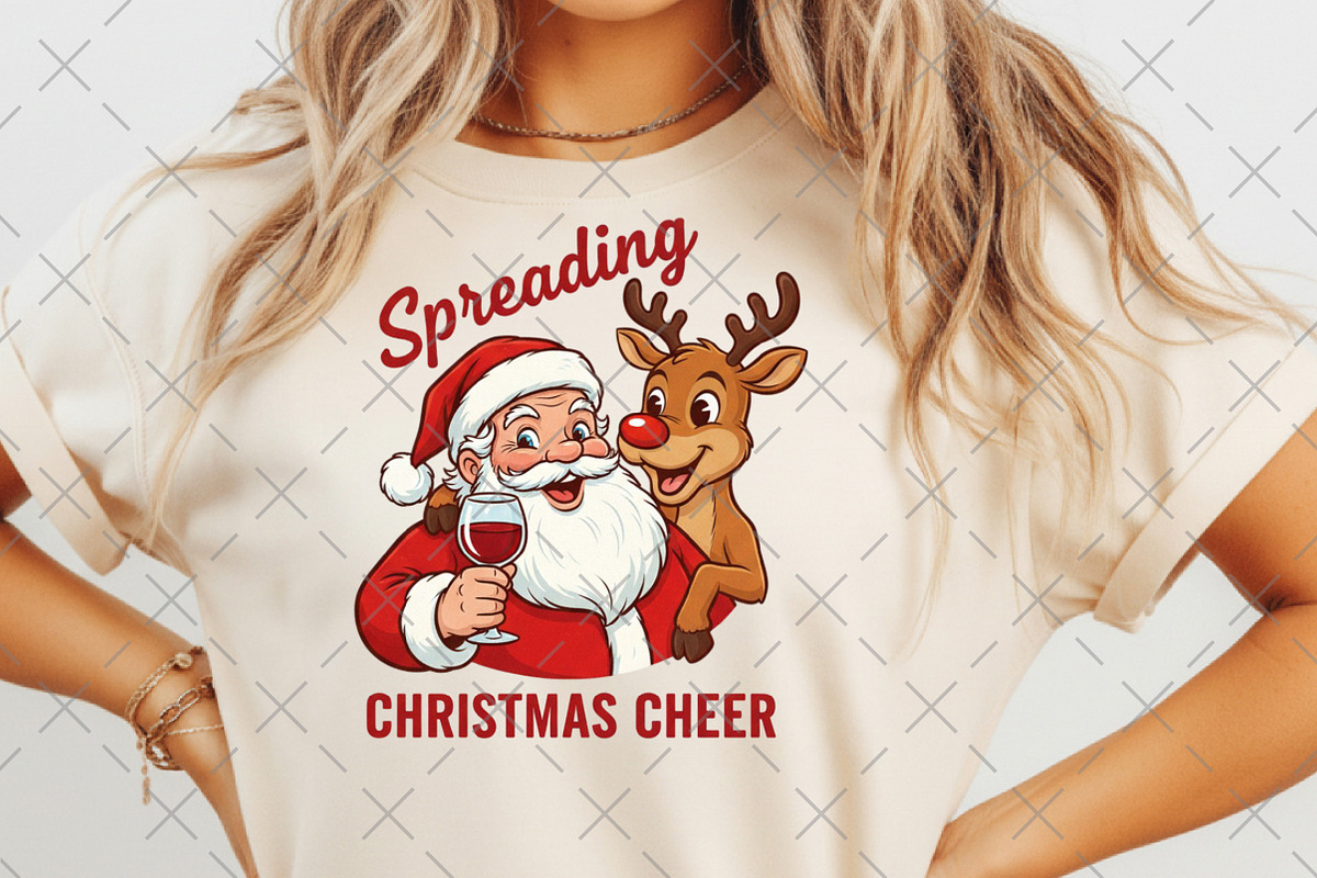 Spreading Christmas Cheer PNG, an Illustration by Craft Nest (Photo 5 of 6)