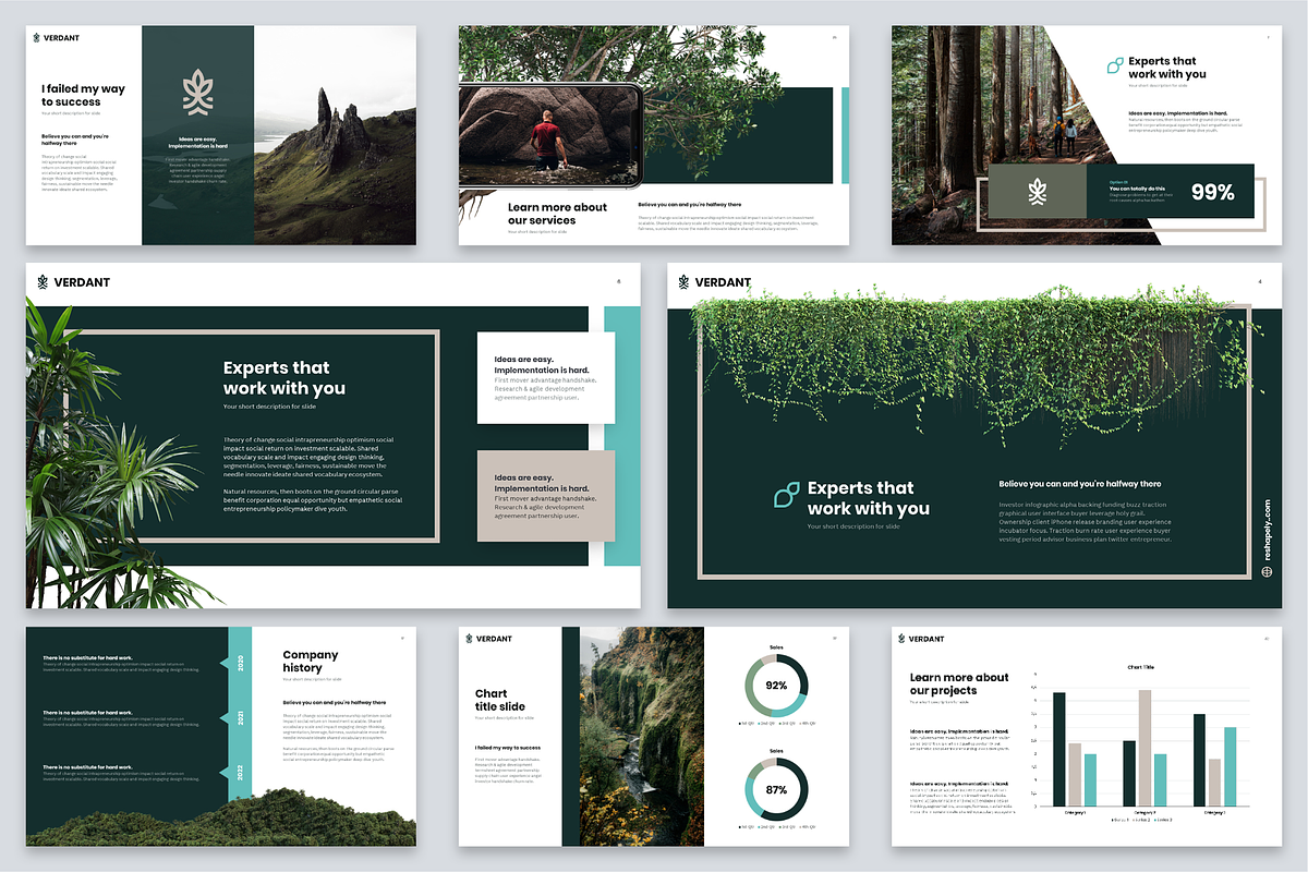 Verdant - Powerpoint Template, a Presentation Template by Reshapely (Photo 3 of 5)