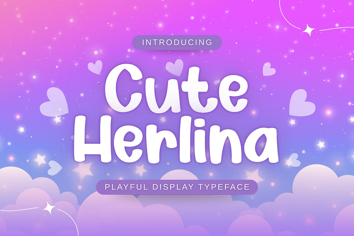 Cute Herlina – Playful Display, a Handwritten Font by socutefont (Photo 1 of 10)